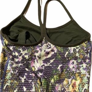 Lululemon Power Y Floral Mesh Tank Top